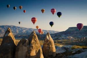 Ballonvaart in Cappadocië