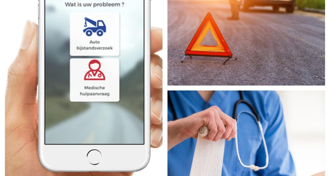 De mobiele app voor een technisch of medisch probleem
