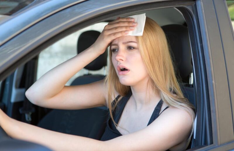 Conduire dans de fortes chaleurs